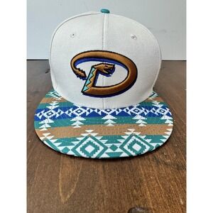 Arizona Diamondbacks Hat Mens One Size White MLB Baseball Sixth Man Promotions